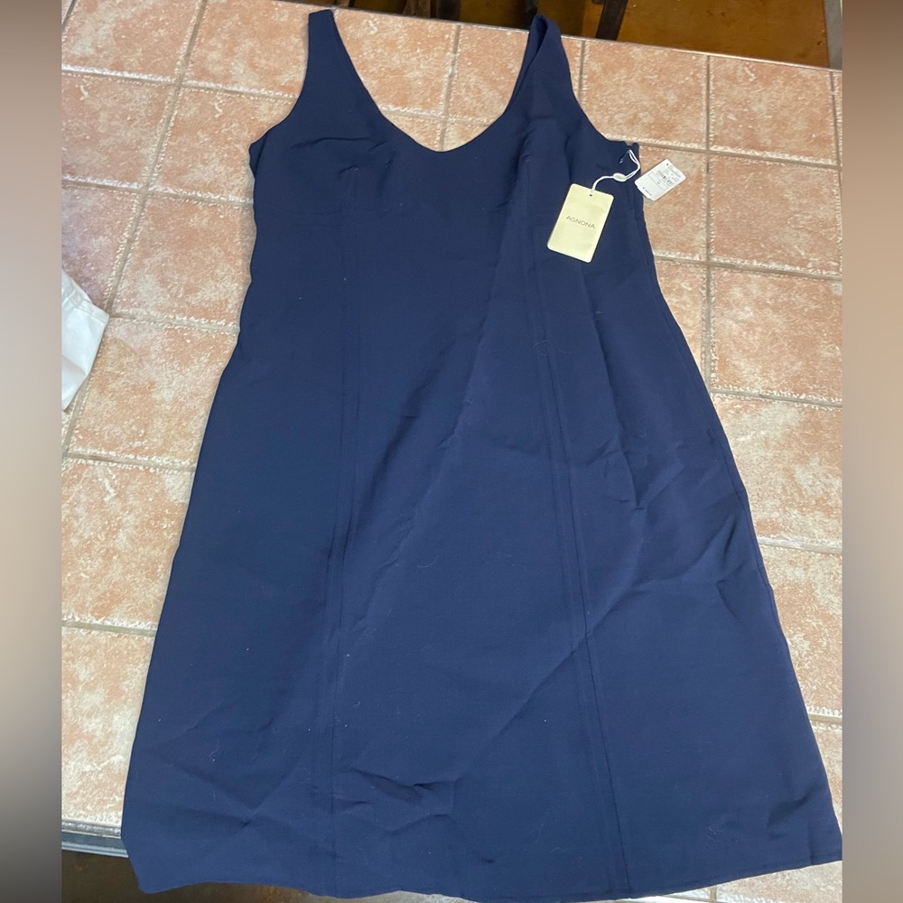 Agnona navy blue dress NWT 1995.00 retail!! Size 14